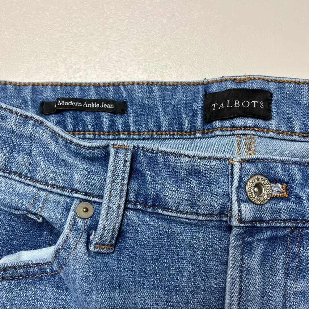 Talbots Modern Ankle Jeans Womens Size 8 Medium Wash